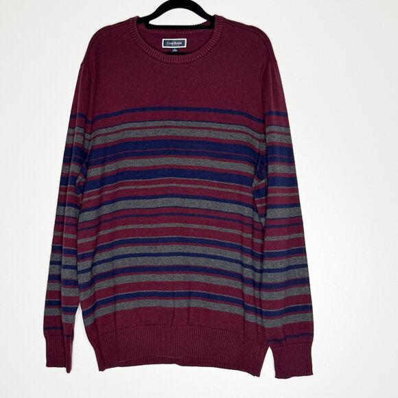 Club Room Other - New Club Room Striped Crewneck Sweater Men's Size Large